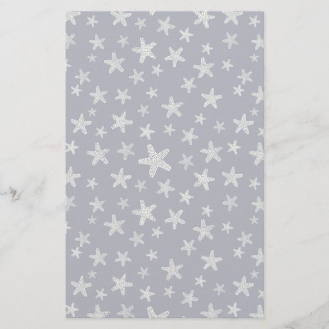 Papelaria Padrão Do Mar De Starfish (Frente)