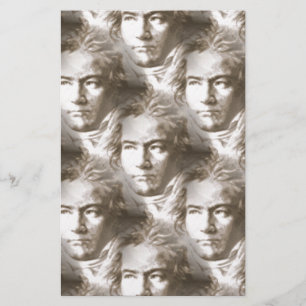 Papelaria Padrão do Retrato de Beethoven