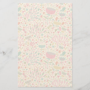 Papelaria Padrão floral brilhante