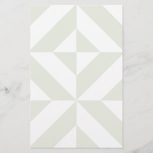 Papelaria Padrão Geométrico do Deco Cubo da Cinza Pálida