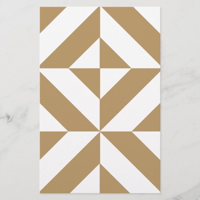 Papelaria Padrão Geométrico Quente de Deco Cubo (Frente)