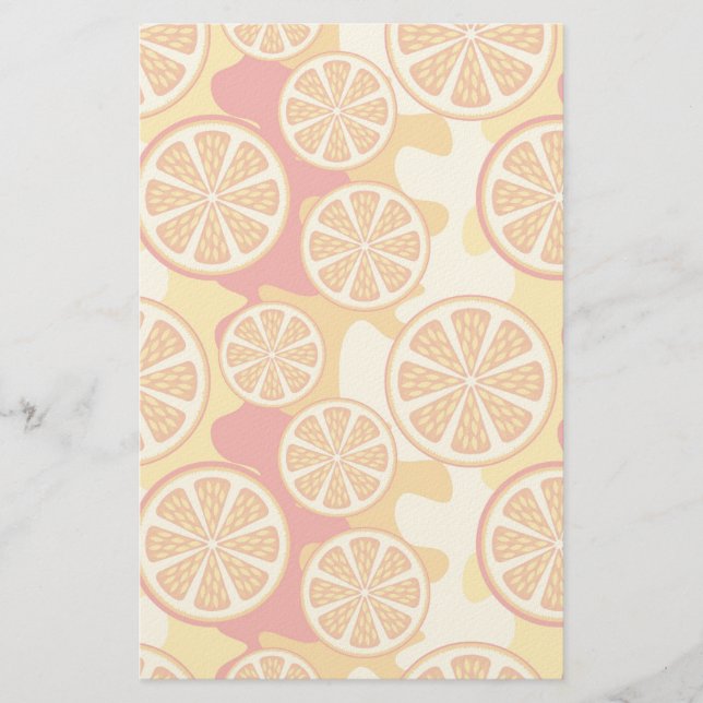Papelaria Padrão laranja (Frente)
