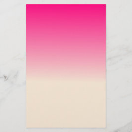 Papelaria Padrão Ombre Branco Antigo e Rosa Céu de Inverno
