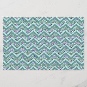 Papelaria Padrão Rainbow Foil ZigZag