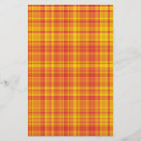 Padrão Xadrez Plaid Laranja Amarelo