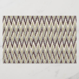 Papelaria Padrão ZigZag do Café e Sage