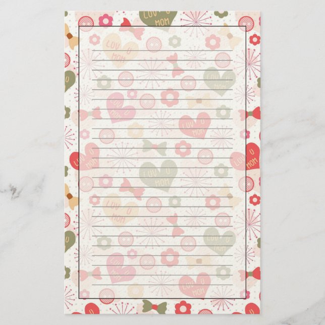 Papelaria Padrões para o dia das mães (Frente)