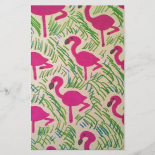 Papelaria Padrões tropicais cor-de-rosa