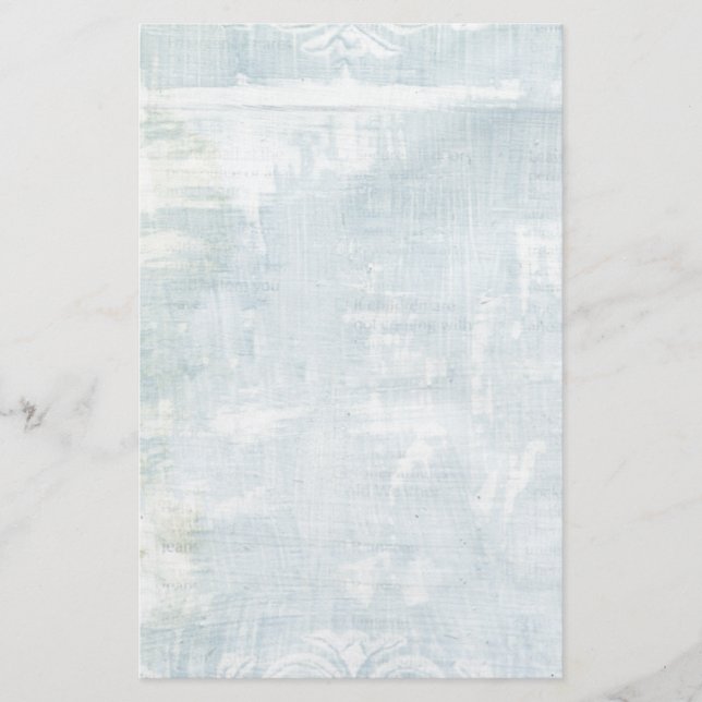 Papelaria Página Arte Azul Grunge (Frente)