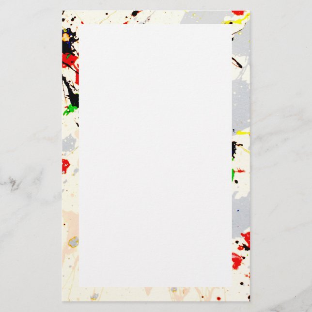 Papelaria Paint Splatter (Frente)