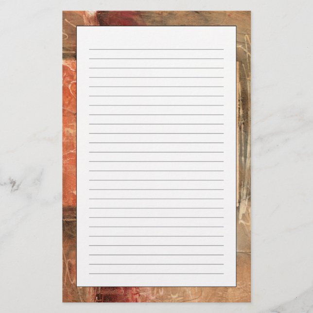 Papelaria Paisagem Abstrato (Frente)