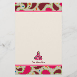 Papelaria Paisley & professor personalizado escola