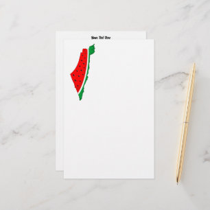 Papelaria Palestina - Mapa Watermelon - Símbolo da liberdade