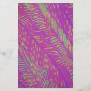 Papelaria Palmas de Neon Roxo