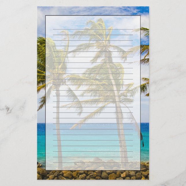 Papelaria Palmeiras de coco (Cocos nucifera) (Frente)