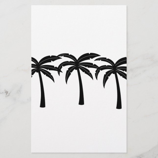 Papelaria Palmeiras tropicais (Frente)