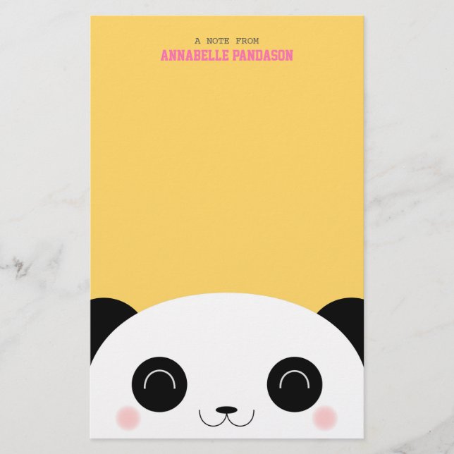 Papelaria Panda bonito do Peekaboo de Kawaii (Frente)