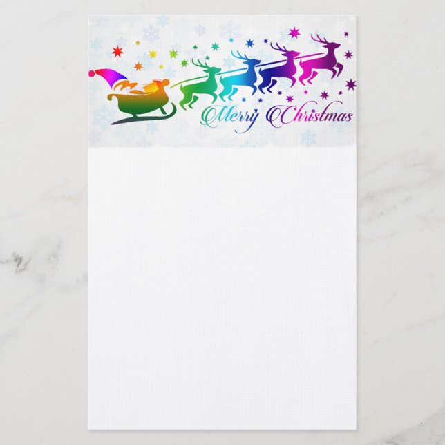 Papelaria Papais noeis e Sleigh (Frente)