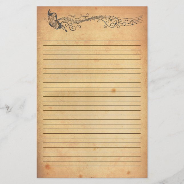 Papelaria Papel antigo de carta (Frente)