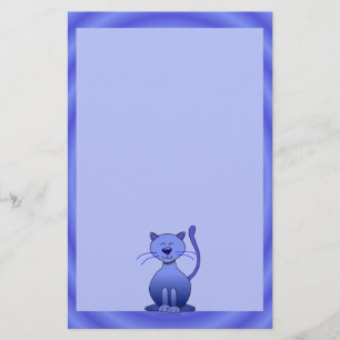 Papelaria Papel bonito azul de sorriso feliz dos artigos de