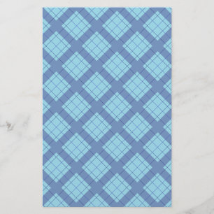 Papelaria Papel de Artesanato azul de variação da Xadrez