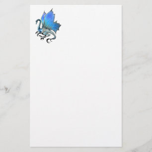 Papelaria Papel de Carta Azul Dragão