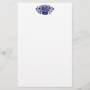 Papelaria Papel de Carta Azul Vintage