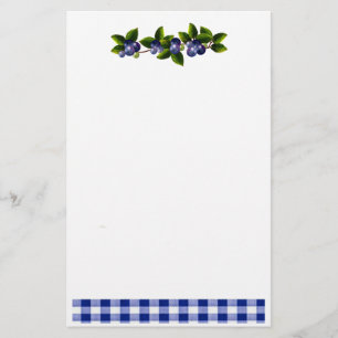 Papelaria Papel de carta Blueberries