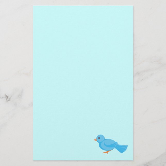 Papelaria Papel de Carta Bluebird (Frente)