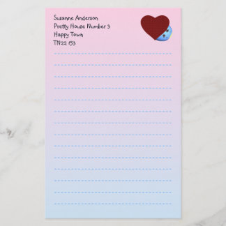 Papelaria Papel de carta bonito para crianças