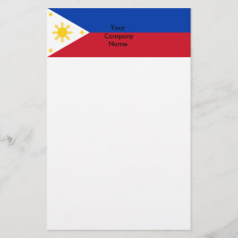 Papelaria Papel de carta com bandeira das Filipinas