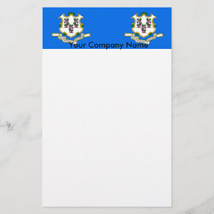 Papelaria Papel de carta com bandeira de Connecticut