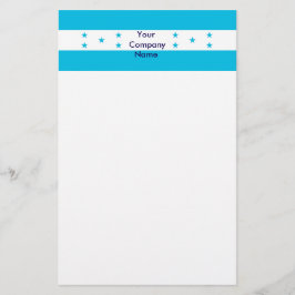 Papelaria Papel de carta com bandeira de Honduras