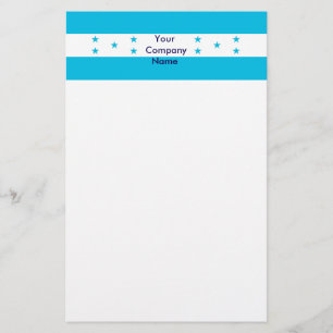 Papelaria Papel de carta com bandeira de Honduras