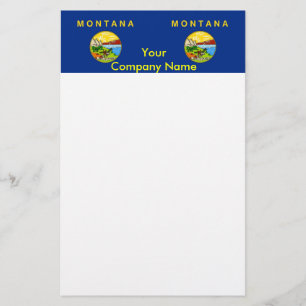 Papelaria Papel de carta com bandeira de Montana
