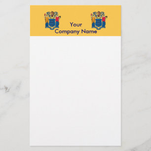 Papelaria Papel de carta com bandeira de Nova Jersey