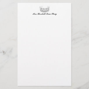 Papelaria Papel de Carta Coroa Pageante
