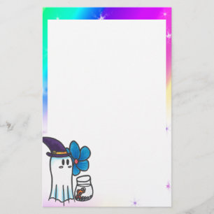 Papelaria Papel de carta Cute Ghost Kurt Spoopyton