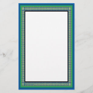 Papelaria Papel de carta da caminhada do pavão