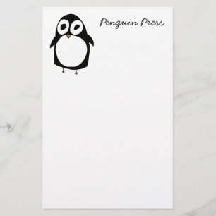 Papelaria Papel de carta da imprensa do pinguim