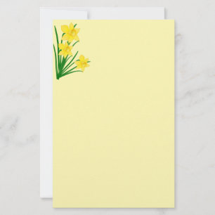 Papelaria Papel de Carta Daffodils