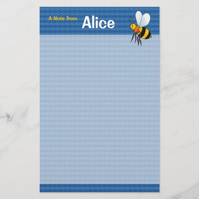 Papelaria Papel de Carta das Abelhas (Frente)