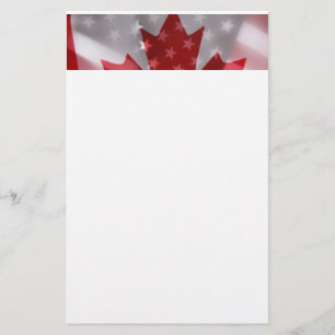 Papelaria Papel de carta das bandeiras dos Estados Unidos e