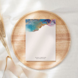 Papelaria Papel de Carta das Molas de Ouro de Água Monograma