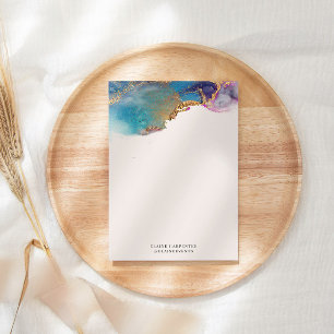 Papelaria Papel de Carta das Molas de Ouro de Água Monograma