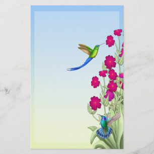 Papelaria Papel de carta de aves tropicais exóticas