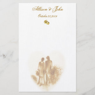 Papelaria Papel de Carta de casamento vintage
