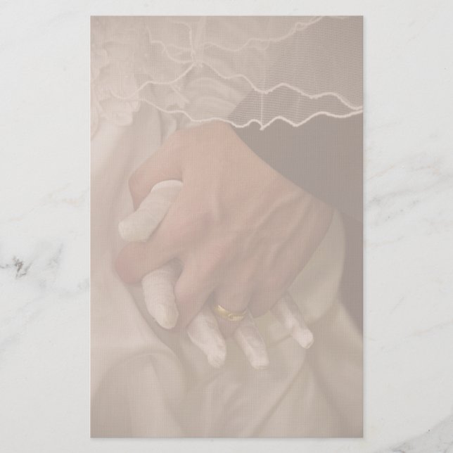 Papelaria Papel de Carta de casamento vintage (Frente)