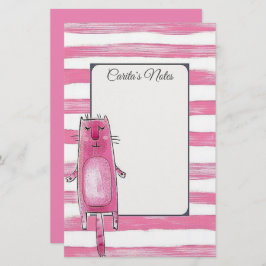 Papelaria Papel de Carta de Cat Personalizado
