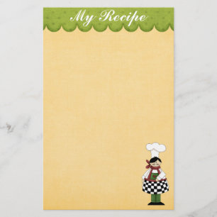 Papelaria Papel de Carta de Chef